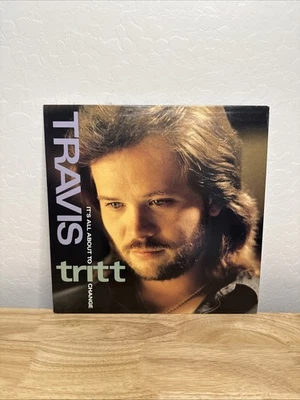 Travis Tritt It's All About to Change Vinyl Record NM!! Foto 1 de 4