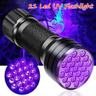 UV 21 LED Flashlight Ultra Violet Tactical Black Light Mini Torch 395 Inspection