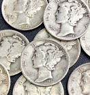 Pièce américaine Mercury Dime Random Date 90 % argent 10c !