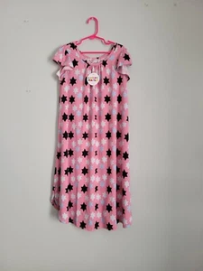 Dot Dot Smile Dress Girl's 11 Swing Dress Pink w/ Blue Stars NWT - Picture 1 of 3
