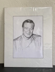 JOHN WAYNE RECUERDOS DIBUJO A MANO, IMAGEN DE LA PELÍCULA COWBOYS AÑOS 80’s sin firmar - Imagen 1 de 7