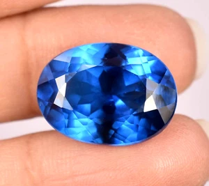 18x13 mm Natural Ceylon Blue Spinel 17.95 Ct Attractive Oval Cut Loose Gemstone - Picture 1 of 8