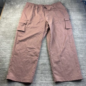 Nike Pants Womens 2X Purple Mauve High Waisted Woven Cargo - Picture 1 of 11