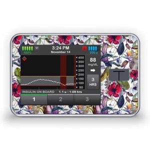 Aufkleber für Tandem t:slim X2 Sticker - Wild Flowers | Diasticker® - Picture 1 of 1