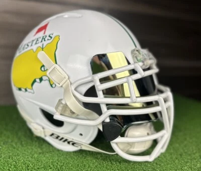 Casco de fútbol americano The masters Augusta personalizado NFL tamaño completo auténtico adulto Foto 1 de 4