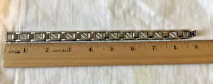 SHR Wolfram Kohlefaser Herren 8-1/2"" Verschluss Armband, siehe Fotos - Bild 1 von 14