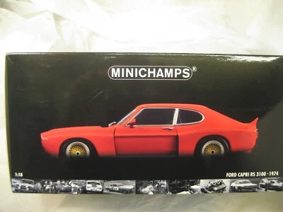 Minichamps Ford Capri RS 3100 ( 1974 ),1:18, unbespielt Werbemodell/Sondermodell - Bild 1 von 2