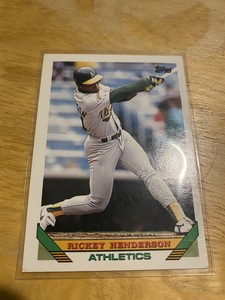 1993 Topps #750 Rickey Henderson Oakland  Athletics  