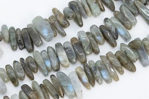 12-24x3-5 mm Labradorit Stab Kiesel Chip Qualität AAA Echte Natürliche Lose Perlen - Bild 1 von 4