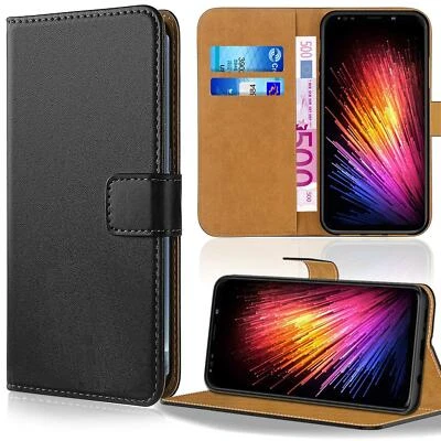 Mobile phone bag protective cover book case flip cover wallet pouch mobile phone case black - Image 1 of 4