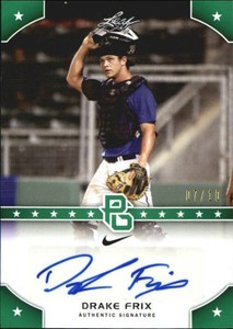 2015 Leaf Perfect Game Autographs Green #PGDF1 Drake Frix /10