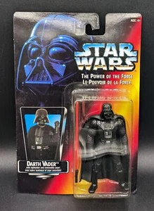 Star Wars Power of the Force POTF2 Darth Vader LONG SABER Canadian Red Card - Picture 1 of 4