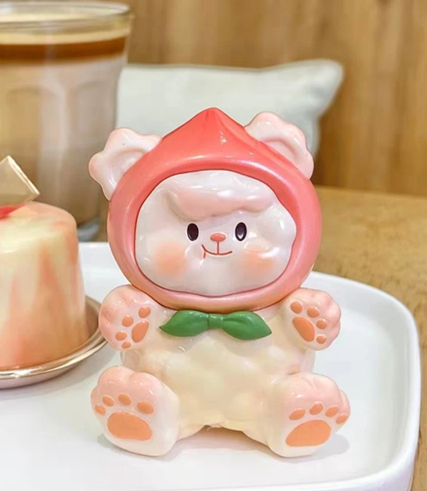 GabriellaWorkshop Paofu Peach Puff Bear Pink Resin Figure H8.5cm(3.3in) - Image 1 of 1