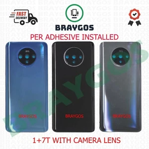 Tylna tylna szklana pokrywa baterii do OnePlus 7T 1 + 7T z obiektywem aparatu i klejem - Zdjęcie 1 z 4