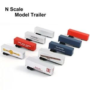 2 Units Evemodel Trailers N Scale 1:160 Model Trailer for Railway Tractor C15065 - Picture 1 of 15