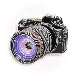 Pin de solapa esmaltado para cámara réflex digital sin espejo Canon EOS R fotógrafo regalo - Imagen 1 de 4