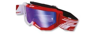 3300FL Vision MX Goggles - Red & White w/ Blue Iridium Lens Pro Grip 3300-127FL - Picture 1 of 2