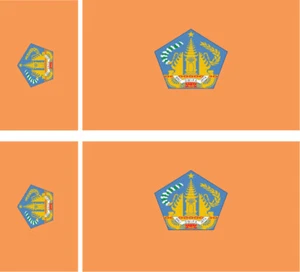 INDONESIE Lot 4 Vinyl Stiker autocollant Drapeau flag Bali - Picture 1 of 1