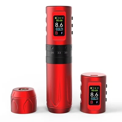 Máquina de tatuaje inalámbrica pluma de maquillaje giratoria batería recargable carrera 2,4-4,2 mm Foto 1 de 4