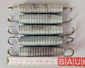 5 Zugfeder Ersatzfeder Spannfeder 90mm Ø 23mm Trampolin Sprungtuch Sprungnetz - Bild 1 von 2