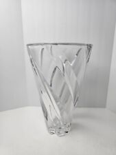 Royal Crystal Rock Intrigo RCR Heavy Crystal Vase 11.5" Spiral Made in Italy
