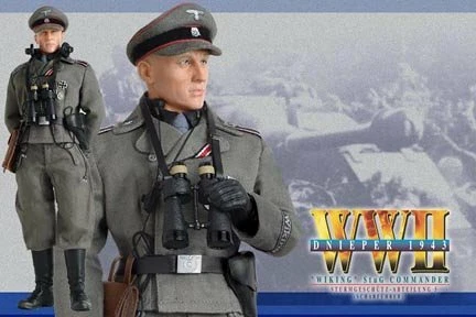 WWII Dnieper 1943 Wiking Stug Commander Scharfuhrer Ernst Kruger 12" Figure Cover