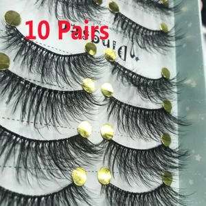 Fluffy Thick Long False Eyelashes Eyelashes Extension Tools 3D Faux Mink Hair - Picture 1 of 14