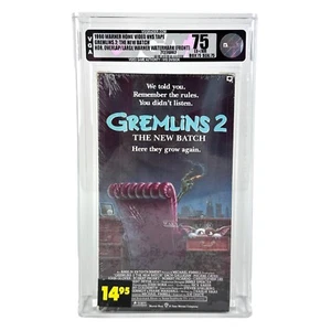 Sealed Gremlins 2 VGA 7.5 Graded VHS Tape Early Release Warner HV Watermark - Picture 1 of 6