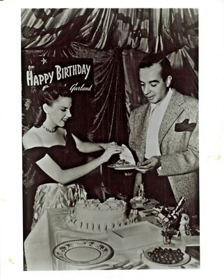 Judy Garland Vincente Minnelli Photo 8x10 Portrait Birthday Cake Press *P48a - Image 1 of 2