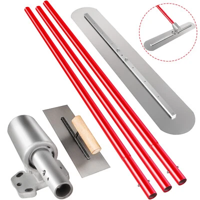 Concrete Bull Float 1200x200mm Full Kit Concrete Tool Trowel Handle & Bracket