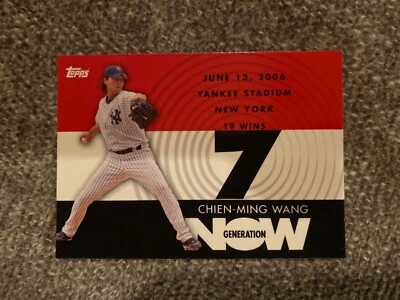 2007 Topps Generation Now Insert #GN91 Yankees Chien-Ming Wang Baseball Card - Image 1 of 2