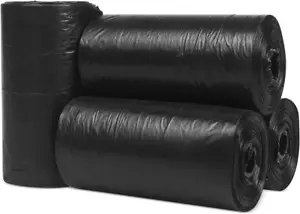 80 Count Cat Litter Waste Bags for Scooping, Black, 5 Liters - Picture 1 of 12