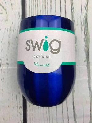 12oz Insulated Stainless Steel Stemless Glass Travel Tumbler Cup with Lid Blue Foto 1 de 3