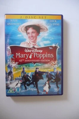MARY POPPINS 45TH ANNIVERSARY 2 DISC DVD - CERT' U - REGION 2 - Image 1 of 3