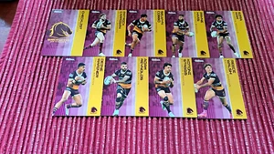 NRL 2025 TRADERS BASE TEAM BRISBANE BRONCOS SET OF NINE CARDS. - Picture 1 of 1