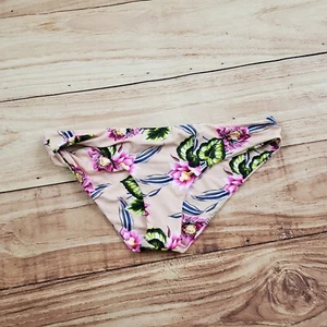 NEW Tori Praver Bikini Bottoms Womens Large Pink Swim Suit Floral Ladies L - Picture 1 of 8