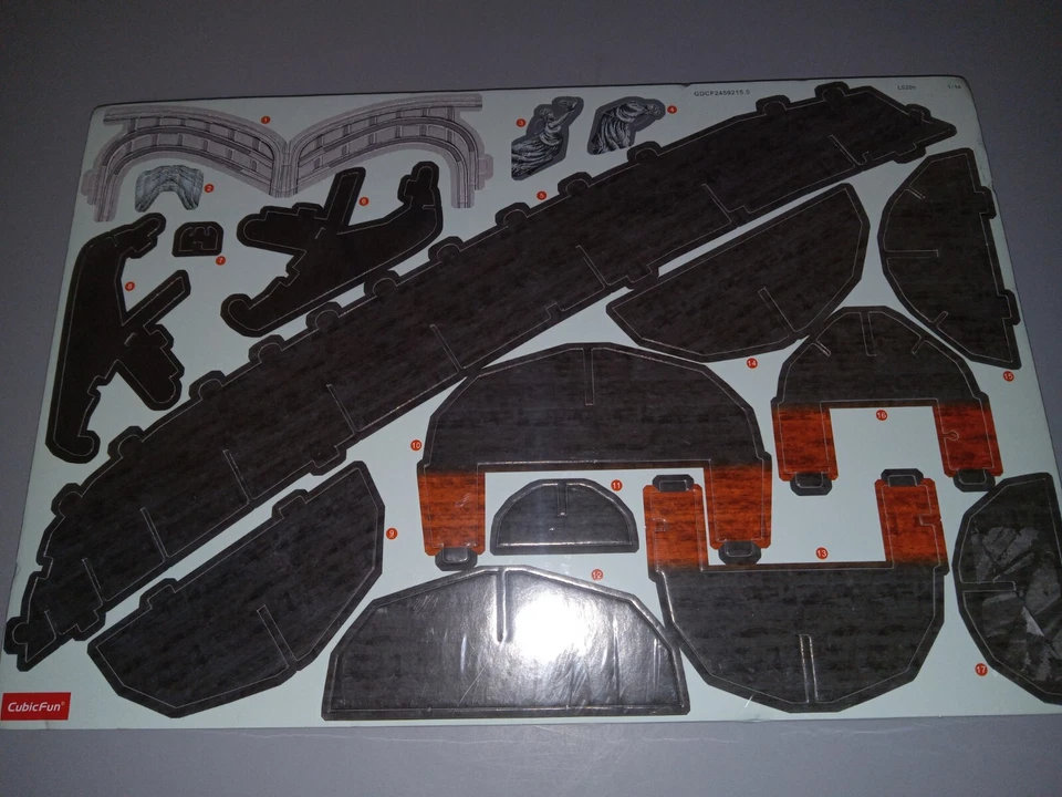 Cubic Fun 3D Puzzle Blackbeard's Ship 280 Pieces Sealed L520H The Queen Anne - Image 1 of 4