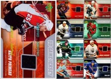 100++ UPPER DECK 2006 NHL HOCKEY UD GAME JERSEY LOT ... U PICK OF LIST WHOLESALE