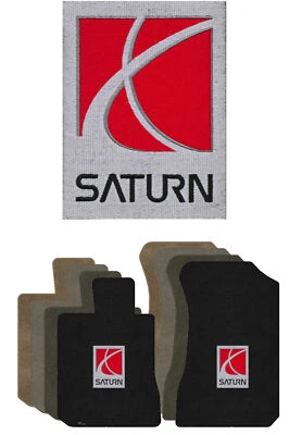 Lloyd Ultimat Front Row Carpet Mats for 2007-2008 Saturn Outlook w/Saturn Logo - Image 1 of 4