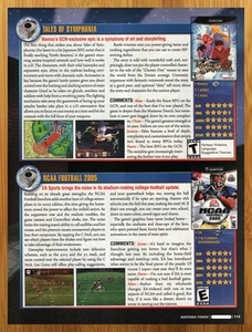 2004 Tales of Symphonia/NCAA Football 2005 Gamecube REVIEW Print Ad/Poster Art - Picture 1 of 4
