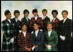 British Caledonian Airways Tartans Worn By Hostesses Postcard - Picture 1 of 2