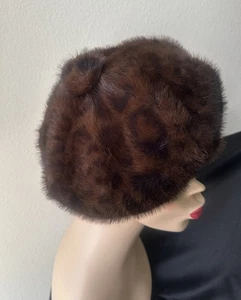 Kunstfell Barrett/Mütze Animal Print / braun - Bild 1 von 7