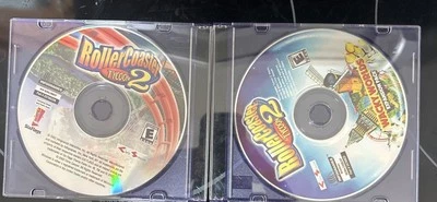 RollerCoaster Tycoon 2 + Wacky Worlds Expansion PC CD Discs Only! - Image 1 of 3