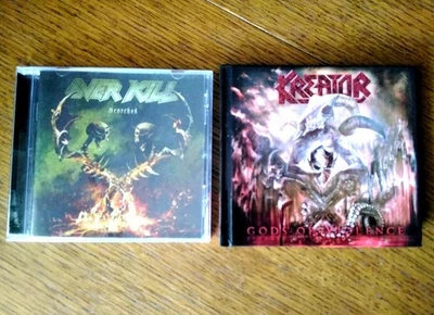 2 CDs: OVERKILL KREATOR Package, D.R.I. Slayer Destruction Tankard Sodom - Bild 1 von 3