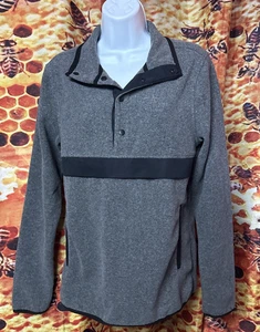 Starter Women's S P CH 1/4 snap pull over fleece jacket grey - Picture 1 of 8