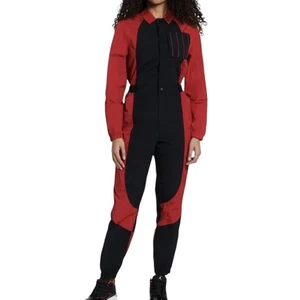 Jordan Jumpsuit Womens 1X Red Black One Piece Coveralls Move To Zero DJ2628-636 - Picture 1 of 13