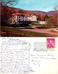 Postal de colección - EL CLAVO DE INVIERNO - Merton Whitcomb, dueño - tapa redonda, Nueva York - Imagen 1 de 1