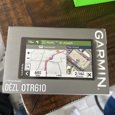 Garmin dezl OTR610, Large, Easy-to-Read 6" GPS Truck Navigator, Custom Truck Rou - Image 1 of 4