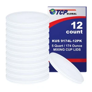 Custom Shop Plastic Lid for 5-QUART Quick Paint Mixing Cup - Box of 12 LIDS - Picture 1 of 4