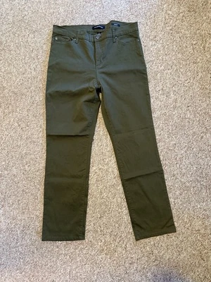 Pantalones mandie Bandolino para mujer verde musgo sarga elástica talla 16 nuevos Foto 1 de 3